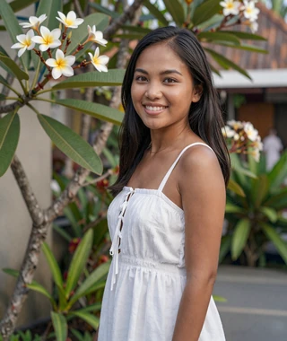 Dewi from Bali, 24-year-old Indonesian member interested in international relationships