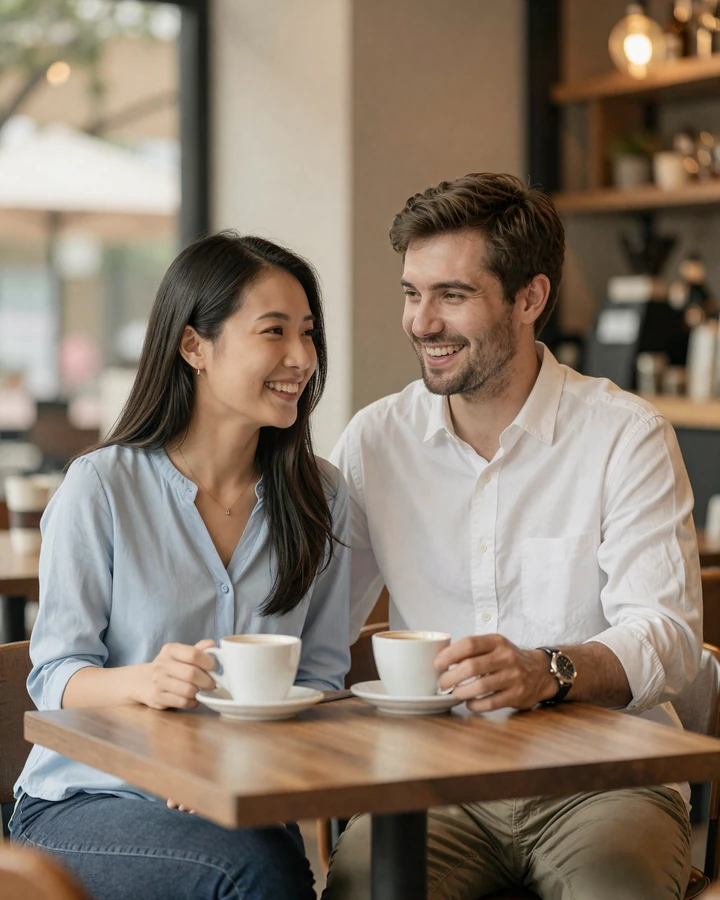 Happy couple connected through QualityDatingAdvice best asian dating site with verified profiles