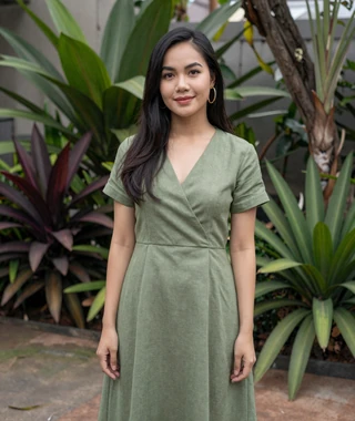 Ploy, 27 year old Thai woman from Chiang Mai in a lush garden on dating profile tips page